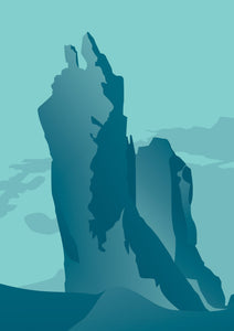 Svolværgeita, blå