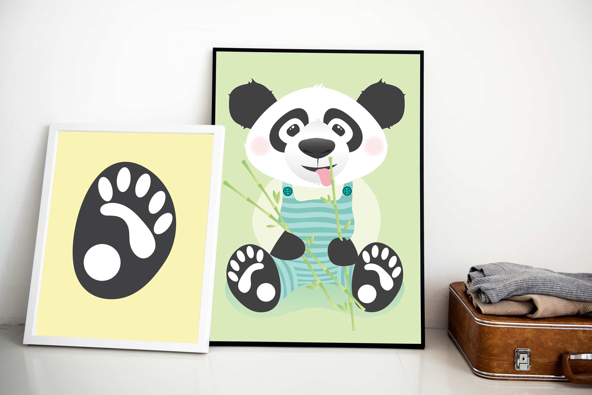 Bildepakke: 1 stk pandabilde + 1 stk potebilde*