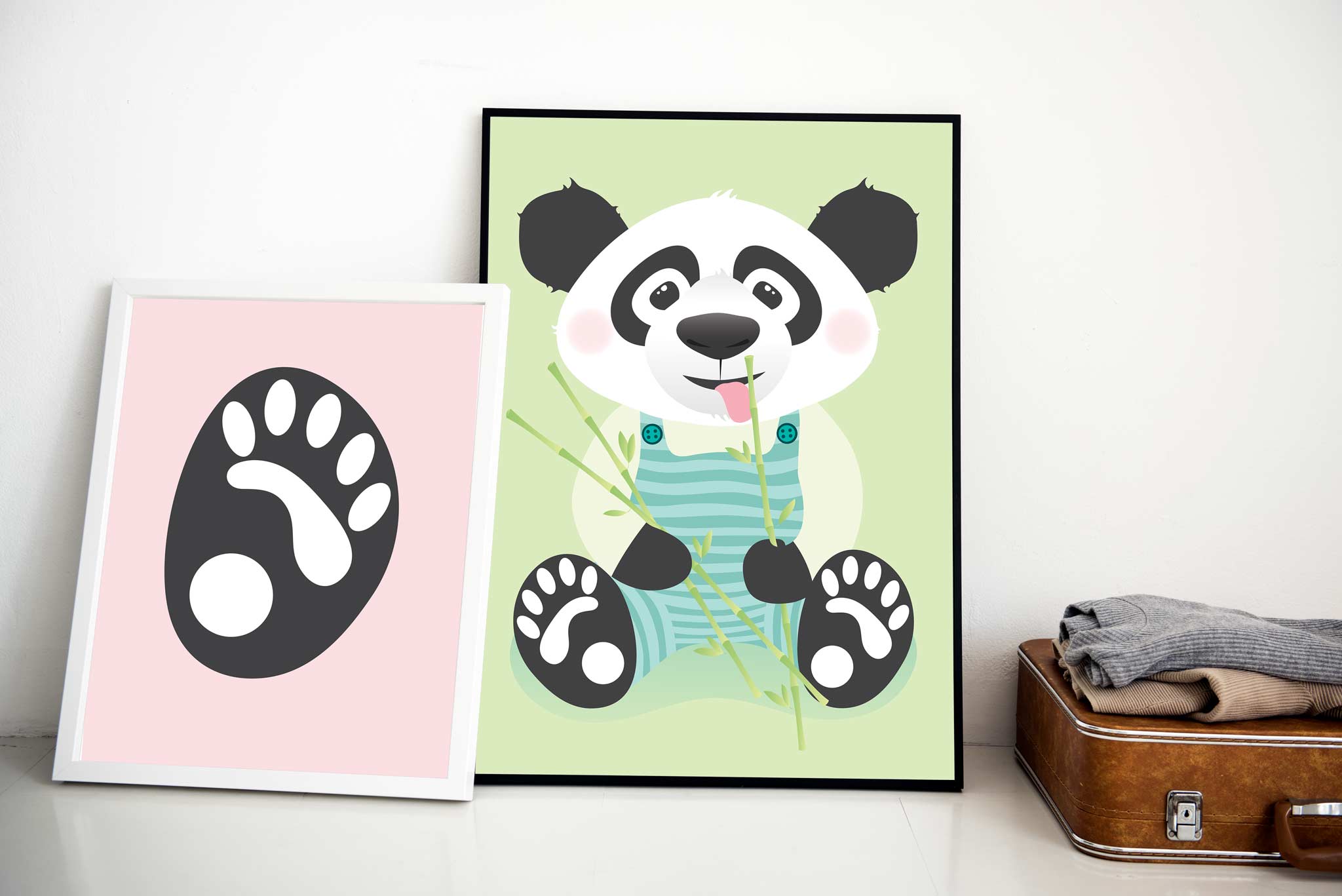 Bildepakke: 1 stk pandabilde + 1 stk potebilde*