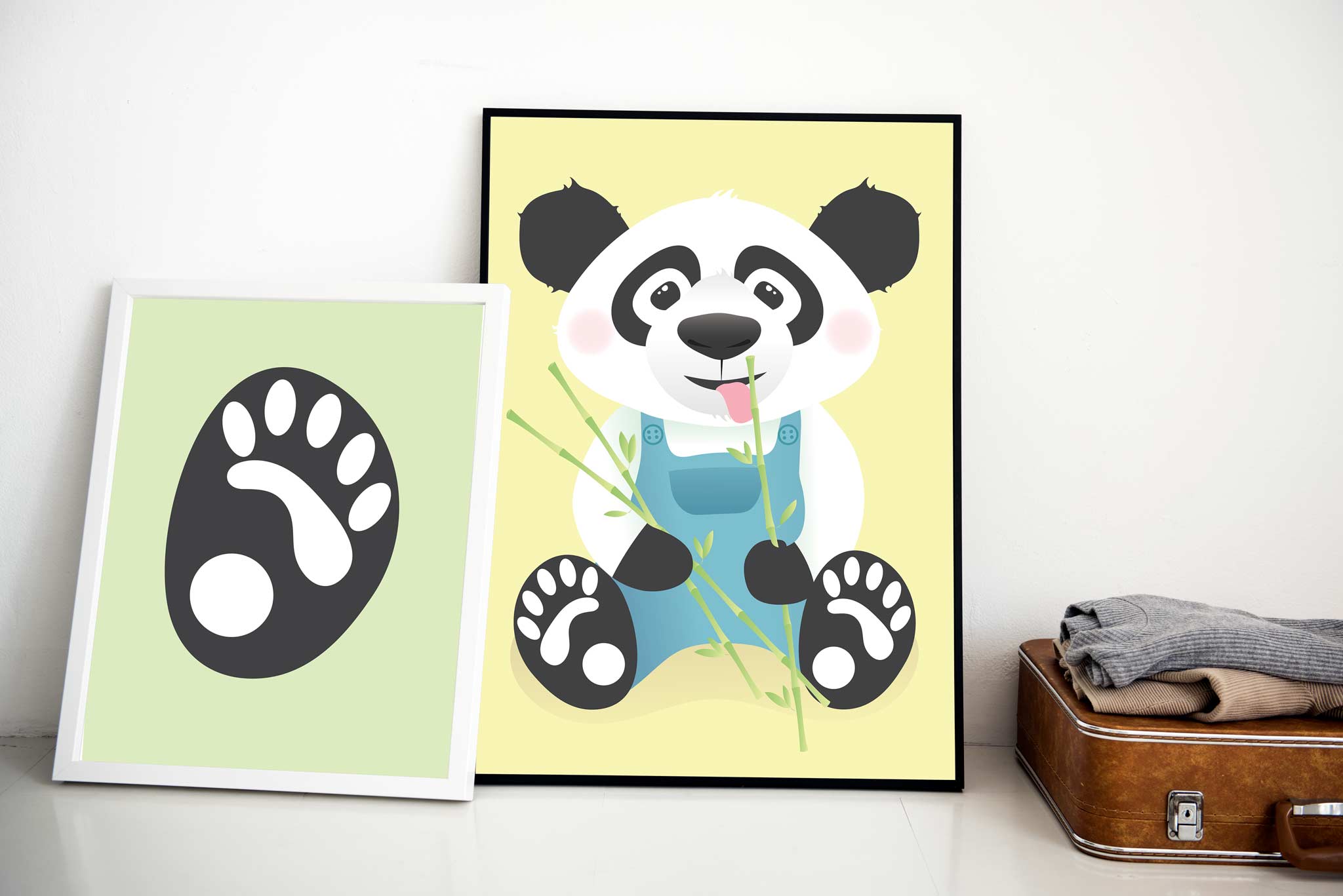 Bildepakke: 1 stk pandabilde + 1 stk potebilde*