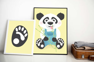 Bildepakke: 1 stk pandabilde + 1 stk potebilde*