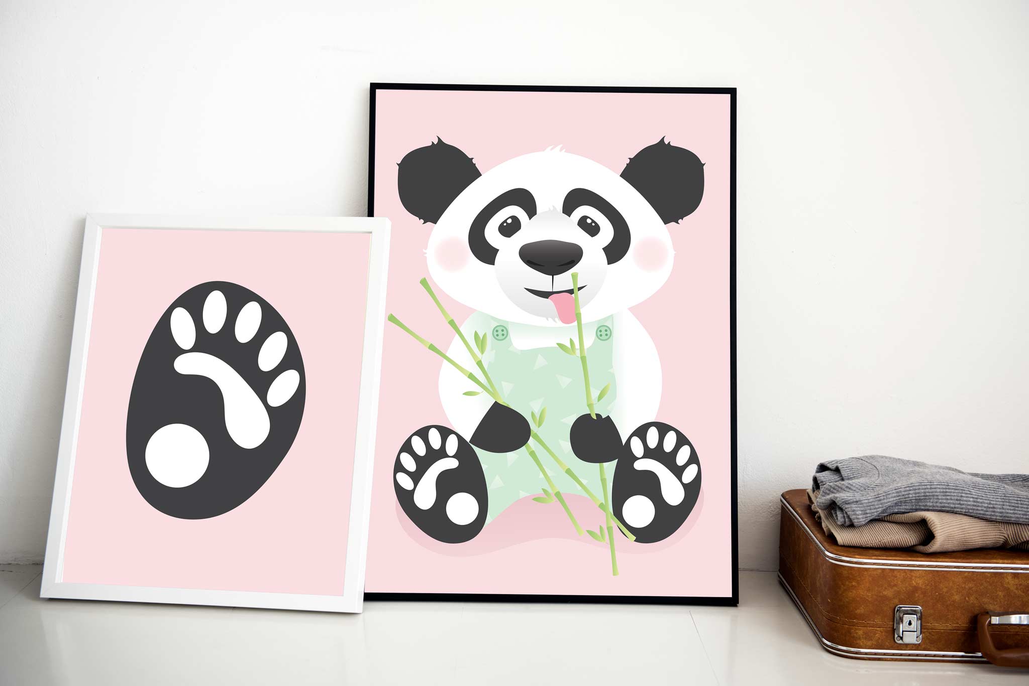 Bildepakke: 1 stk pandabilde + 1 stk potebilde*