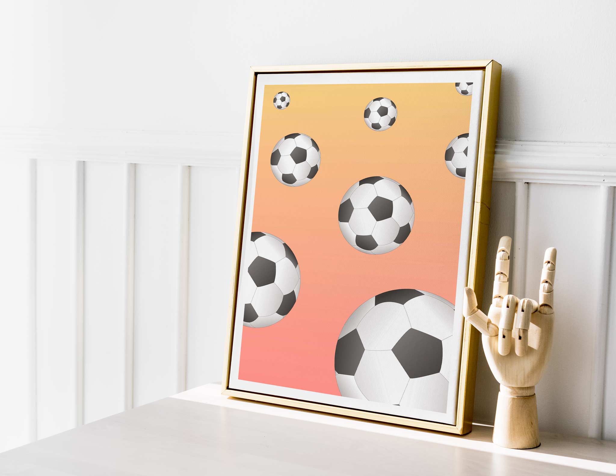 Fotball, fersken-farge