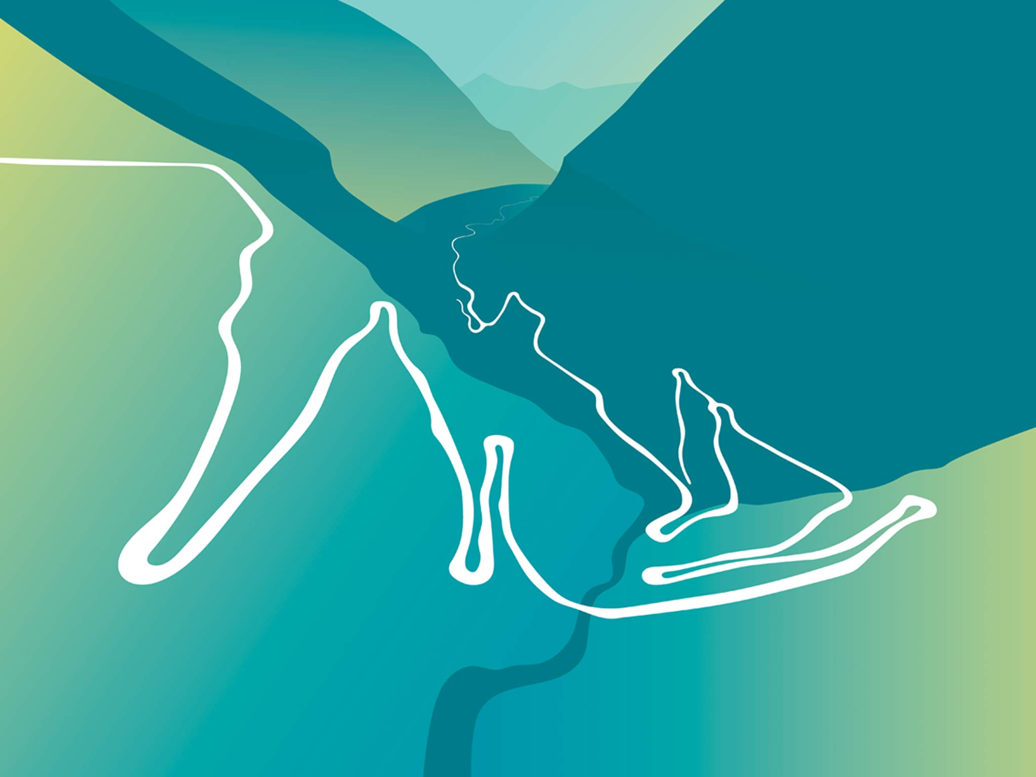 Trollstigen, blå